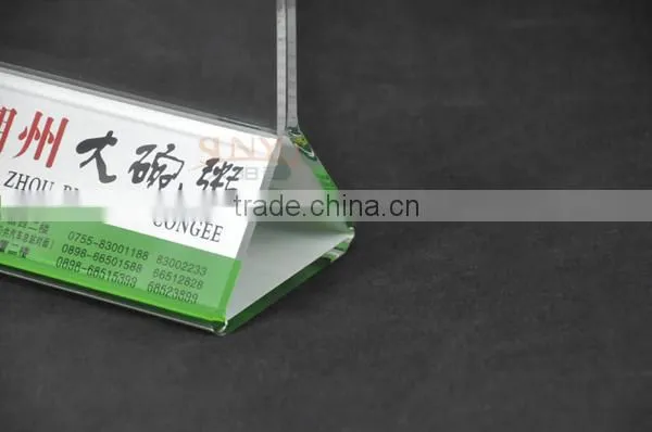 Design Made Silk Screen Acrylic PMMA /Acrylic Menu Holder