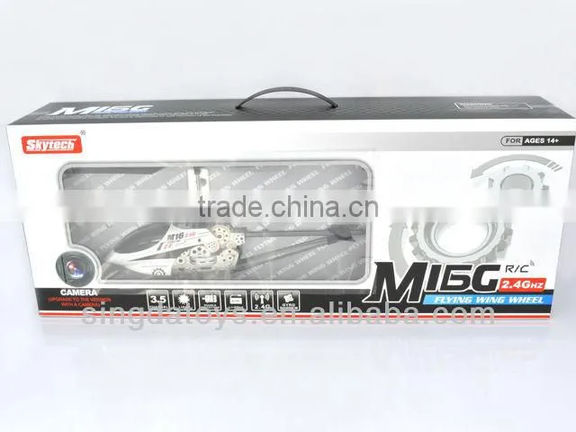 New Arriving!M16G 2.4G 3.5CH RC Flying Wing Wheel Helicopter