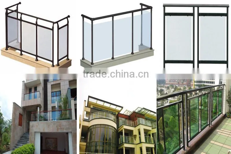 Glass stair railing designs, balcony railing