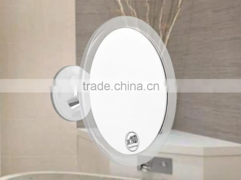 mirror wall mounted transparent bathroom makeup mirror