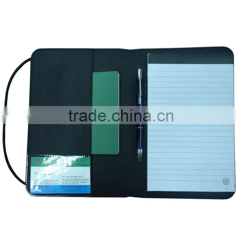 embossed cover leather folder