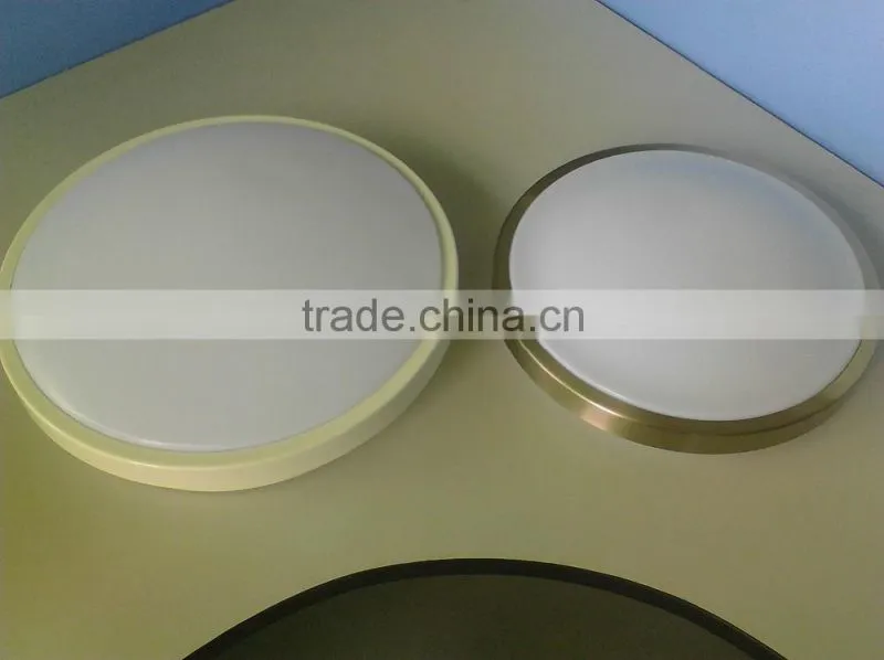 QS-UT oyster round led ceiling light with chrome,nickel decoration trim