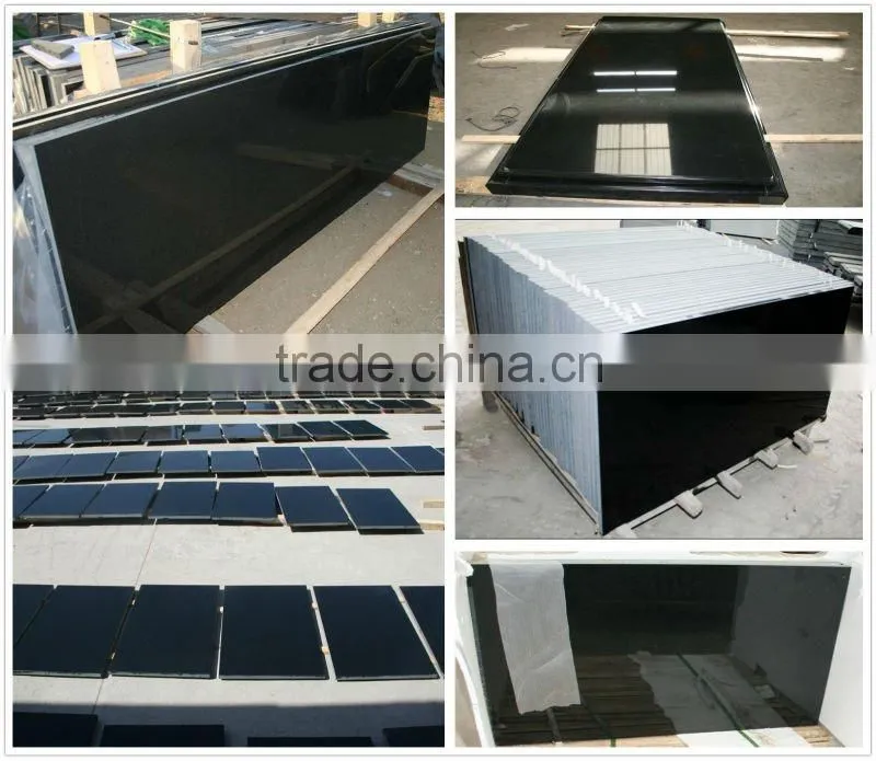 China Black granite tiles