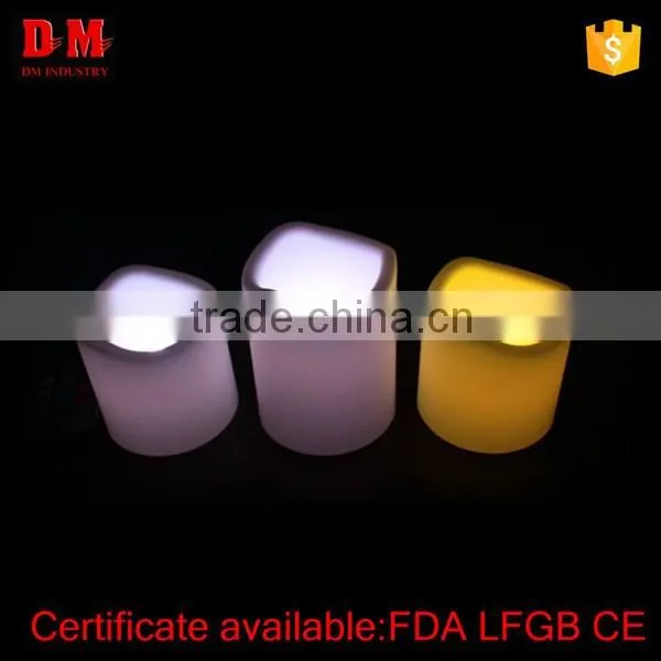flameless pillar 3PC LED candles with remote control