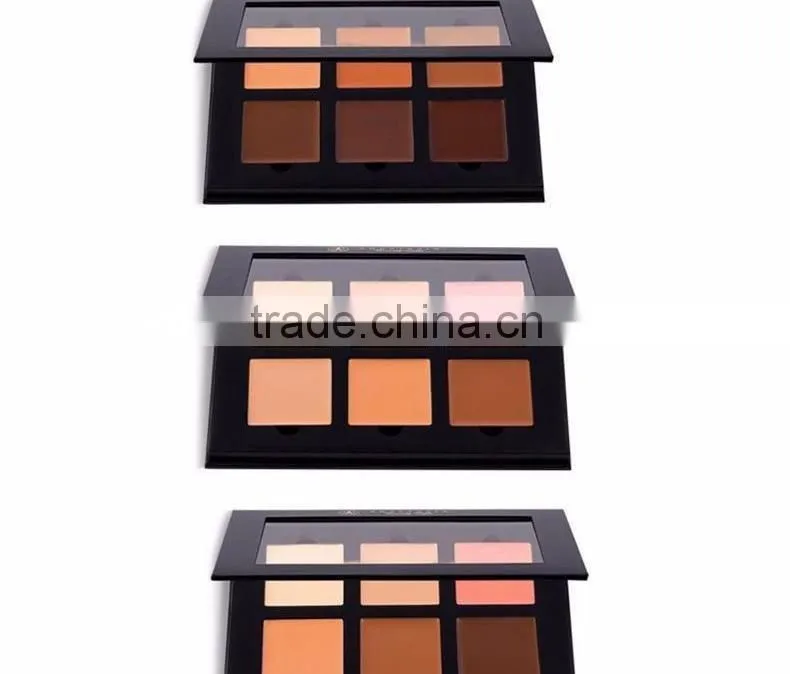 2016 New Professional Fancy 6 Colors/Set Face Concealer Beauty Pro Face Cream Makeup Concealer Contour Deep/light/Medium