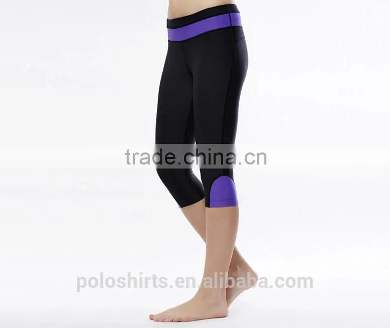 Ladies 87% Polyester 13% Spandex Running Wear Dri-Fit Gym Pants for Women