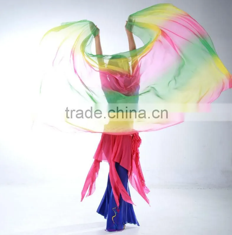 SWEGAL wholesale belly dance silk fan dance use costume many colors choose