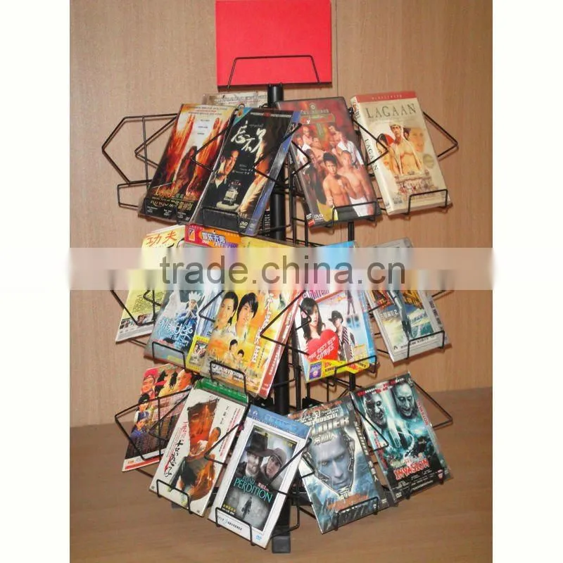 counter spinning dvd display stand