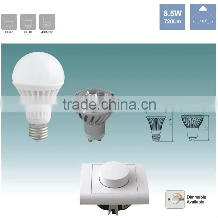 2013 New 6-17V 4.5W 260ML GU10 LED Lights