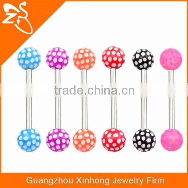 Cheap tongue barbell high quality personalized tongue rings for young ladies