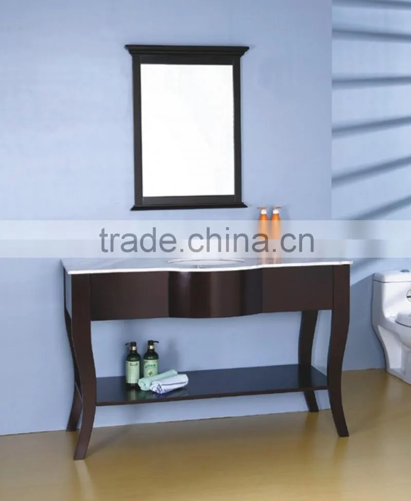 American Hotel Bathroom Vanity with Vanity Tops Ceramic Basin YO-V005-1