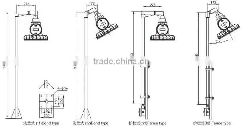 60W Explosion proof LED street lamp high quality