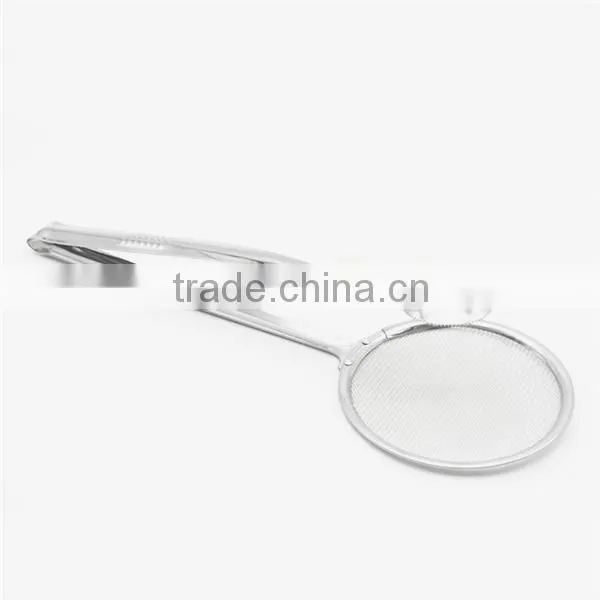 LFGB approved stainless steel frying cooking mini tongs