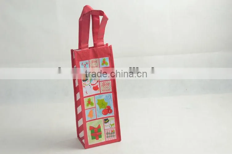 Lead Free Non Woven 6 Pack Bottle Bag