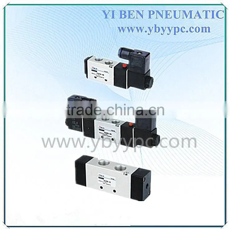 Pneumatic solenoid valves air valves single solenoid and double positions