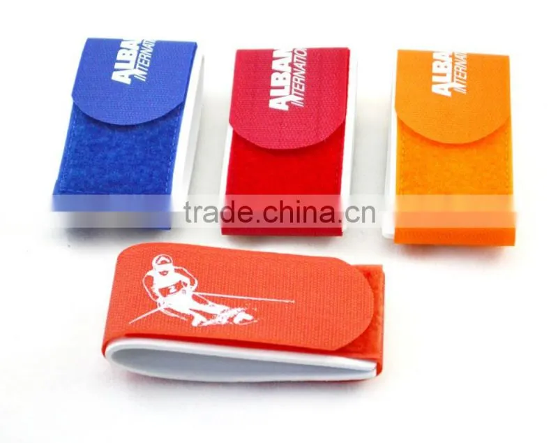 Nylon+EVA material customized logo foaming ski webbing