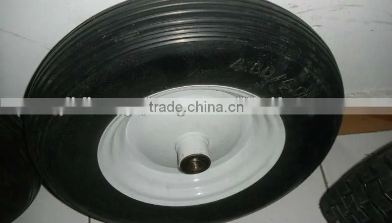 Flat free foam wheelbarrow tire 4.00-8