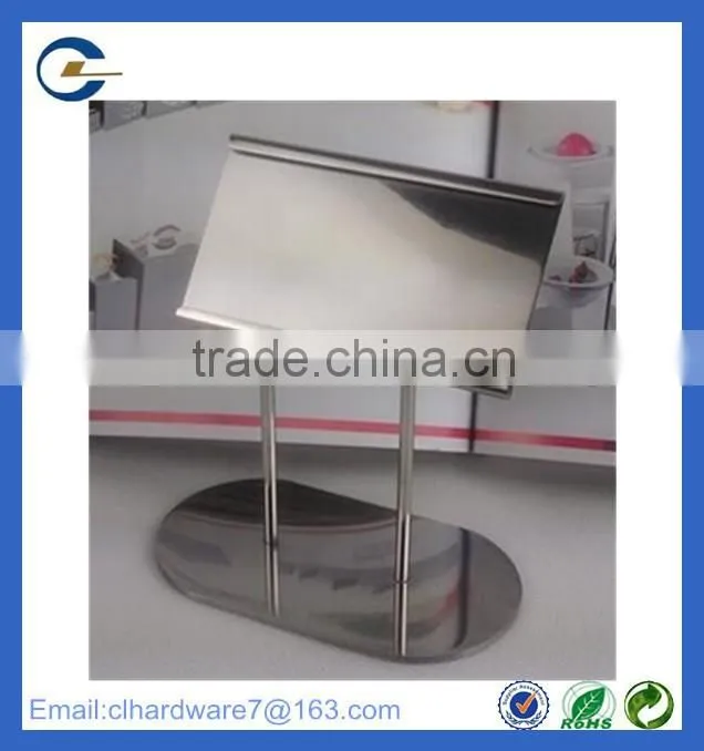 New design custom stainless steel table number holder
