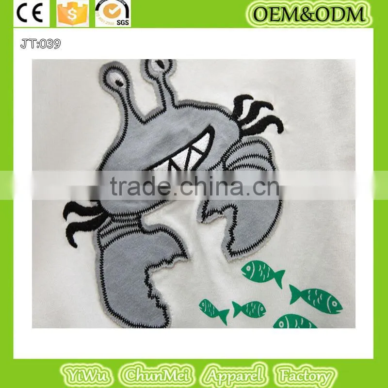 children's clothes crab t-shirt Printing t shirt animal t-shirt kids kids s shirt