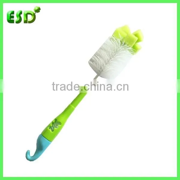 ESD Soft Grips Plastic Baby Brush For Cleaning Bottle Milk