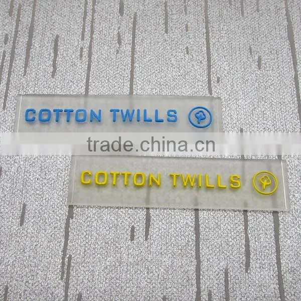 Long Half Rubber Labels Transparent