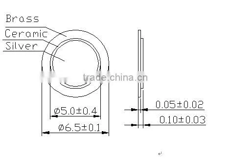 FT-6.5T-7.0A1 piezo ceramic disc piezo ceramic piezo disc(FBELE)