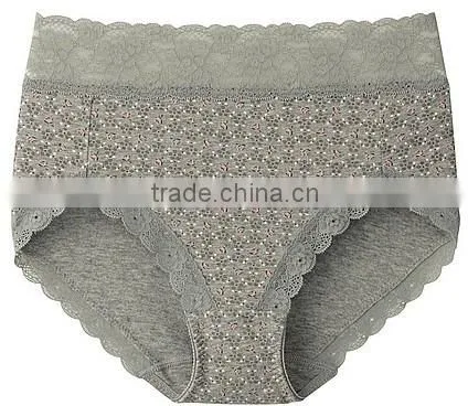 high waist lace waist and leg panty lady underwear