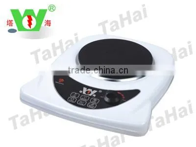 White Hotplate electric oven cooking at the table