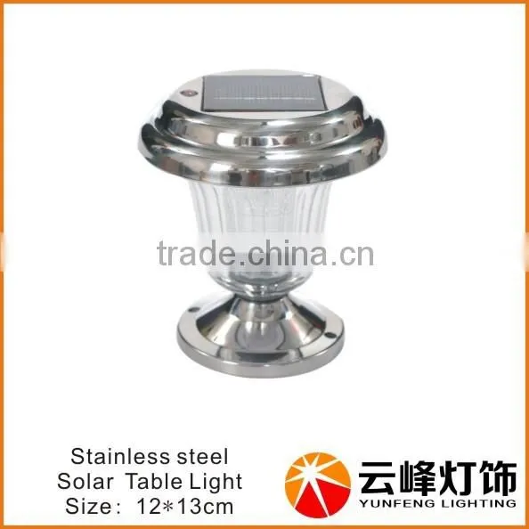stainless steel solar garden table lamp atmosphere lamp