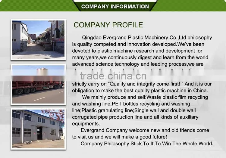 Film Recycling And Washing Line Waste Plastic Recycling Machine