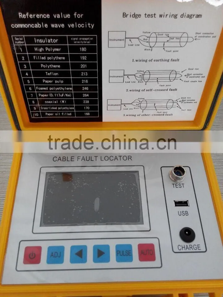 ST620 TDR Cable Fault Locator,8km/16KM/32KM testing range,telecom cable fault locator