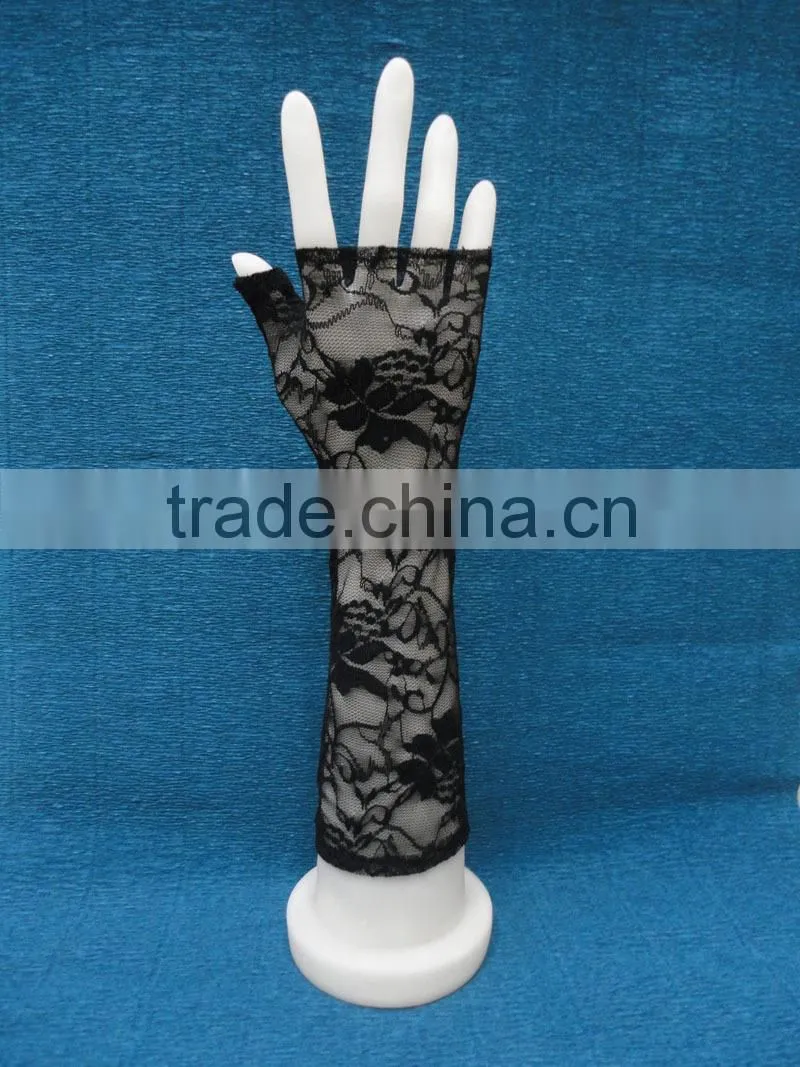Wholesale Cheap Custom Fingerless Bridal Satin Gloves