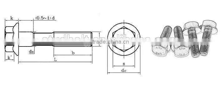 underquote Supplier from China GT DIN6912 Stainless Steel a2 a4 Hex Head Flange Bolt Gr 8.8