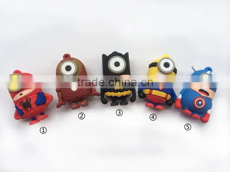 New cartoon character usb flash drive,128mb,256mb,512mb,1GB,2GB,4GB,8GB and even to 1tg capacity bulk cheap in China alibaba