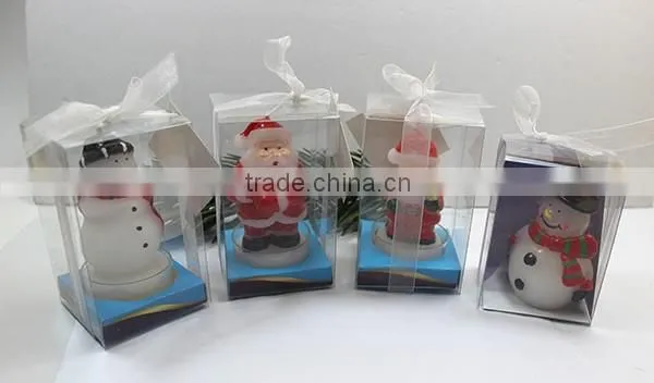 art candle/ christmas snowman candle/handmade christmas candle