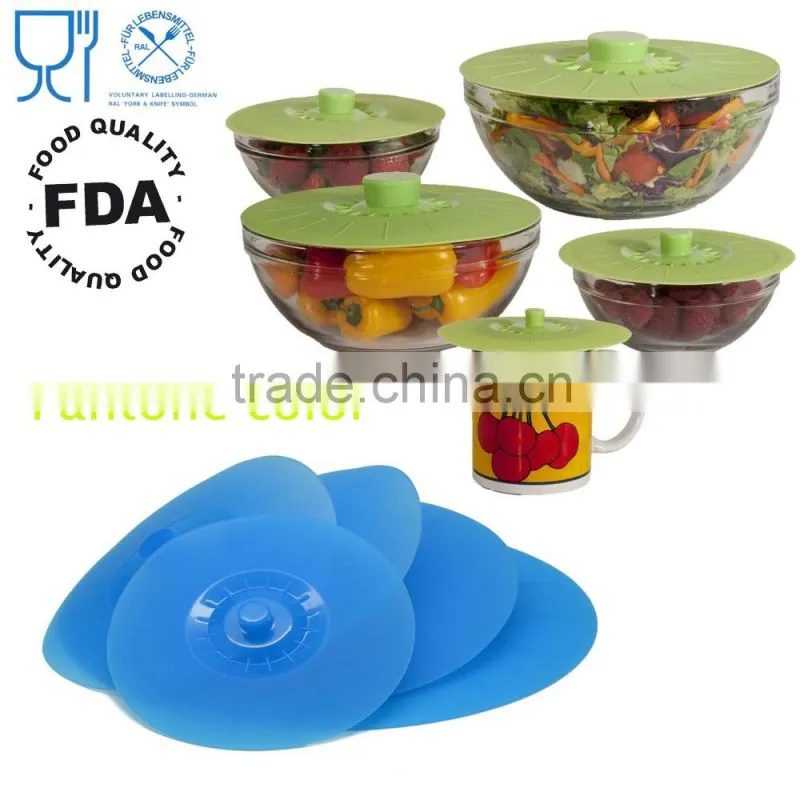 OEM logo Silicone Cups & Saucers Drinkware Type universal silicone lid
