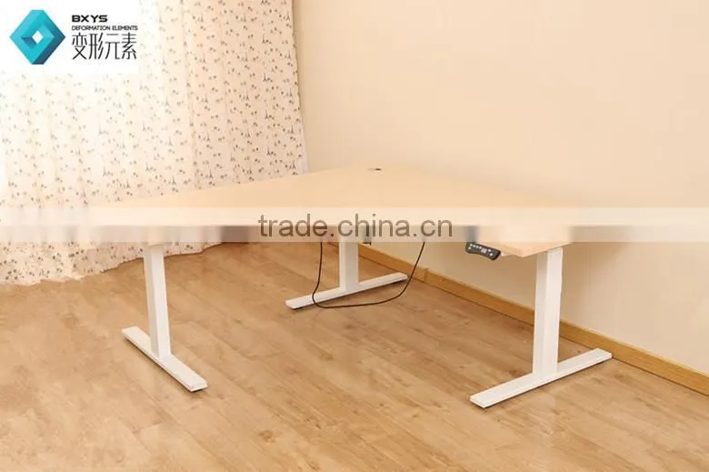 attractive office table with drawers with steel frame
