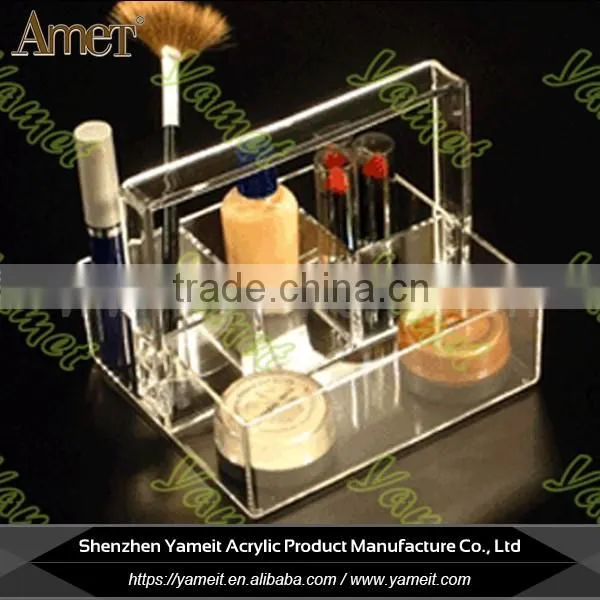 China gold supplier custom transparent acrylic cosmetic display stand