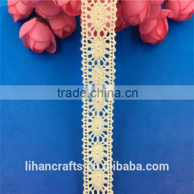 Wholesale High Quality H0920H Lace Ribbon,Crocheted Lace,100% Cotton Lace