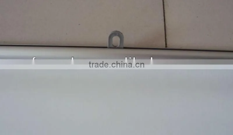 hanging banner with aluminum rails