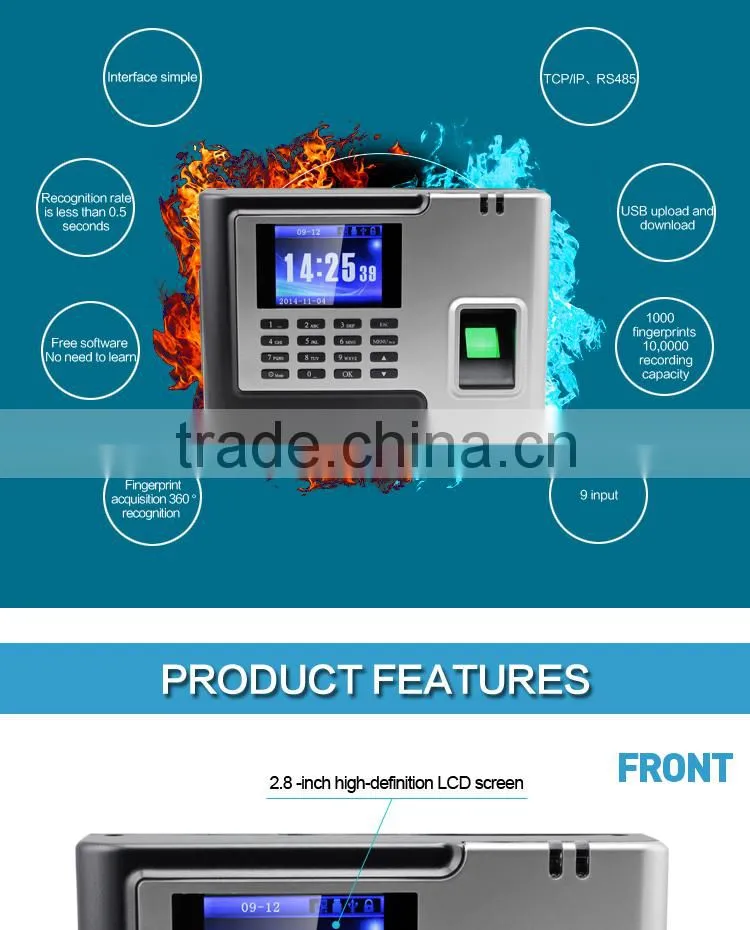 OC025 Electronic Time Clock Type Time Attendance Device