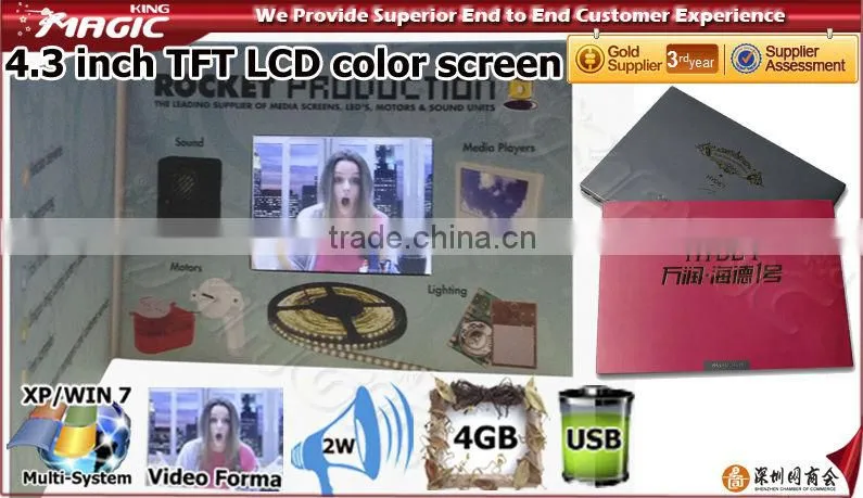 Best TFT card lcd video greeting card