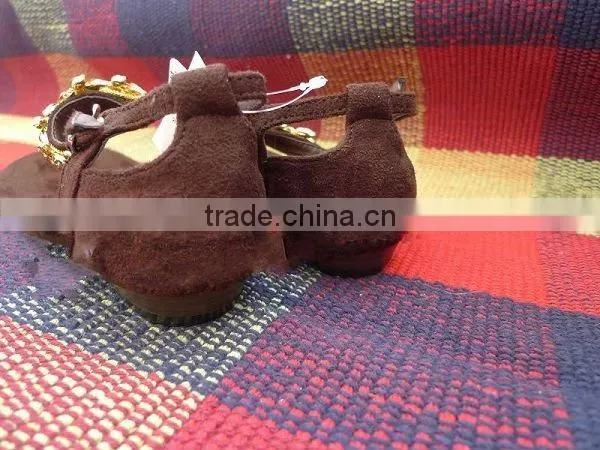 knitted suede lady's shoes fabric