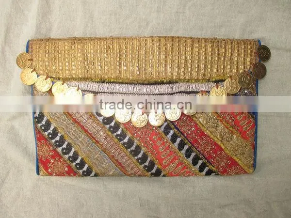 new chirtmas gift wholesale price Vintage Gypsy Banjara Clutch Purse Handmade Patchwork vintage Banjara Coin Purse