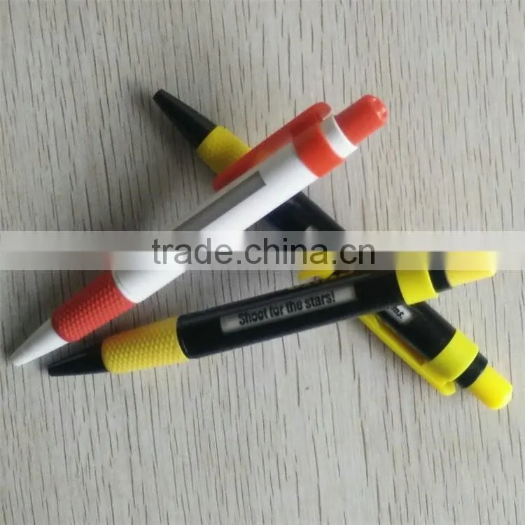 China low price products solid color clip and plunger 2016 New product windows pen