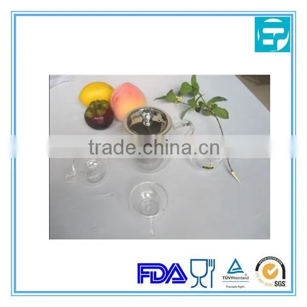 300ml glass tea pot with tea strainer jiangmen