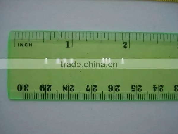 custom 12' 30cm plastic ruler