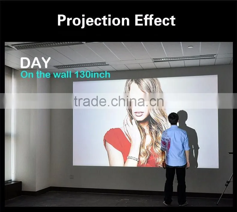 3D Projector China Mobile Phone 1080p Support Home Theater Projector