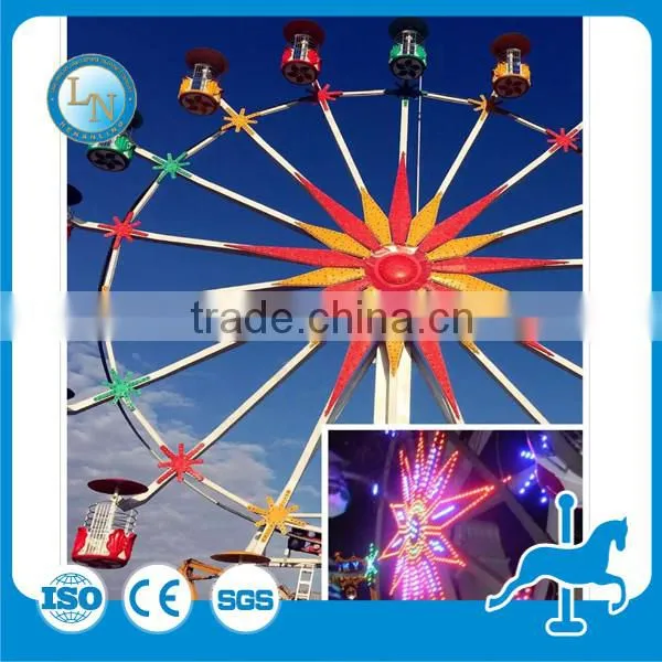 Thrill & Attractive manufacture amusement playground ride outdoor giant ferris wheel for kids &adults