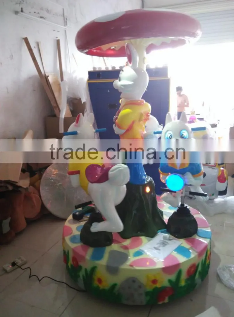 3 horse carousel/mini merry go round/mini children amusement rides